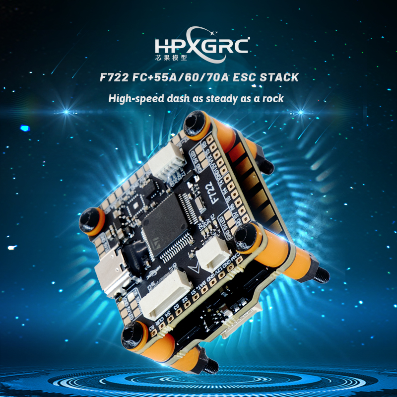Esc 4In1 Brushless - HPXGRC F722 Flight Controller ICM42688P With