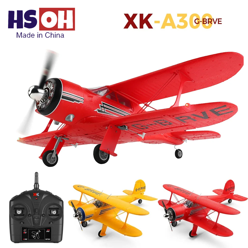Drone Two Rc Way - WLtoys XK-A300 Four-Way Two-Wing RC Airplane