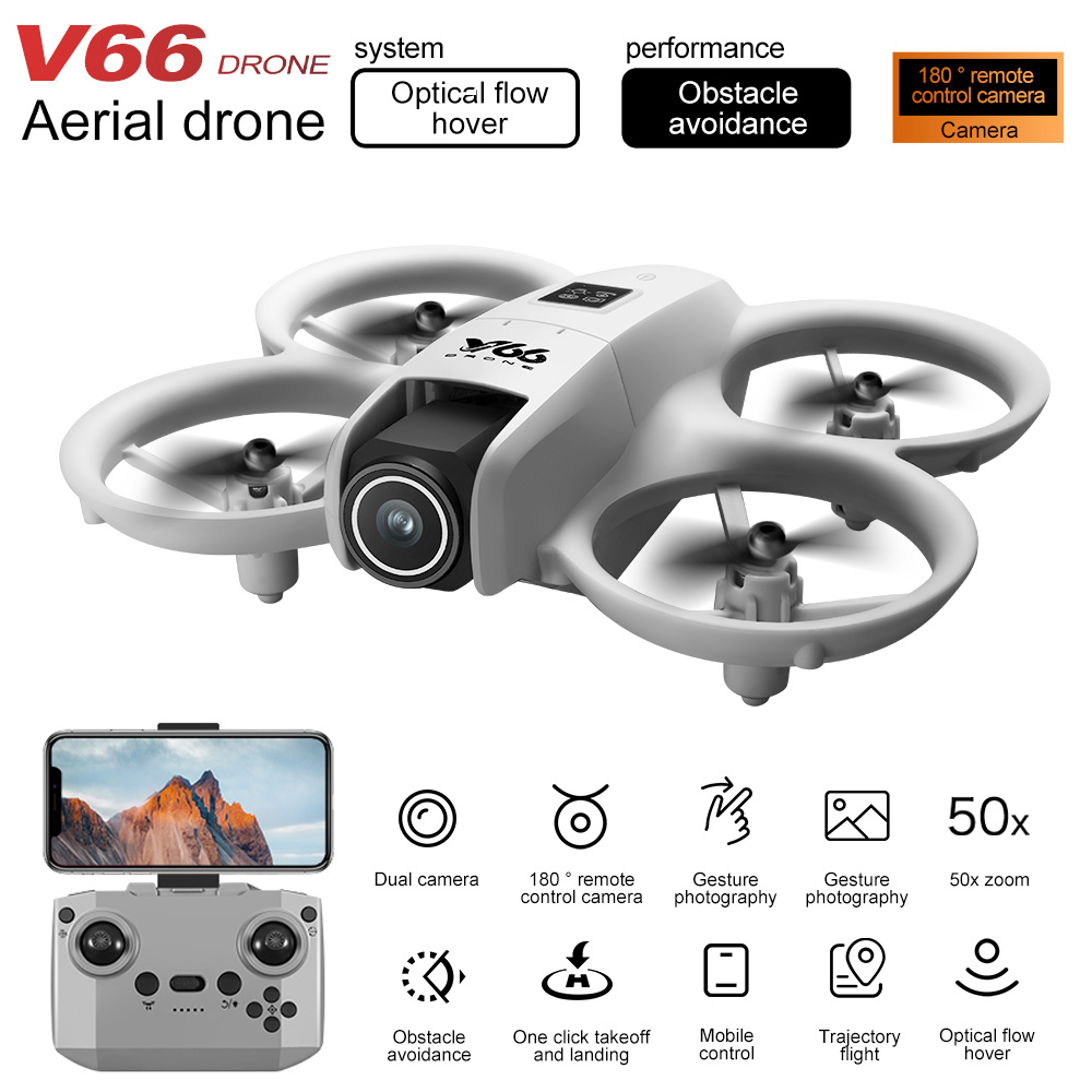 New V66 Mini Drone HD Camera 4 - Drone Ae Rc review and price