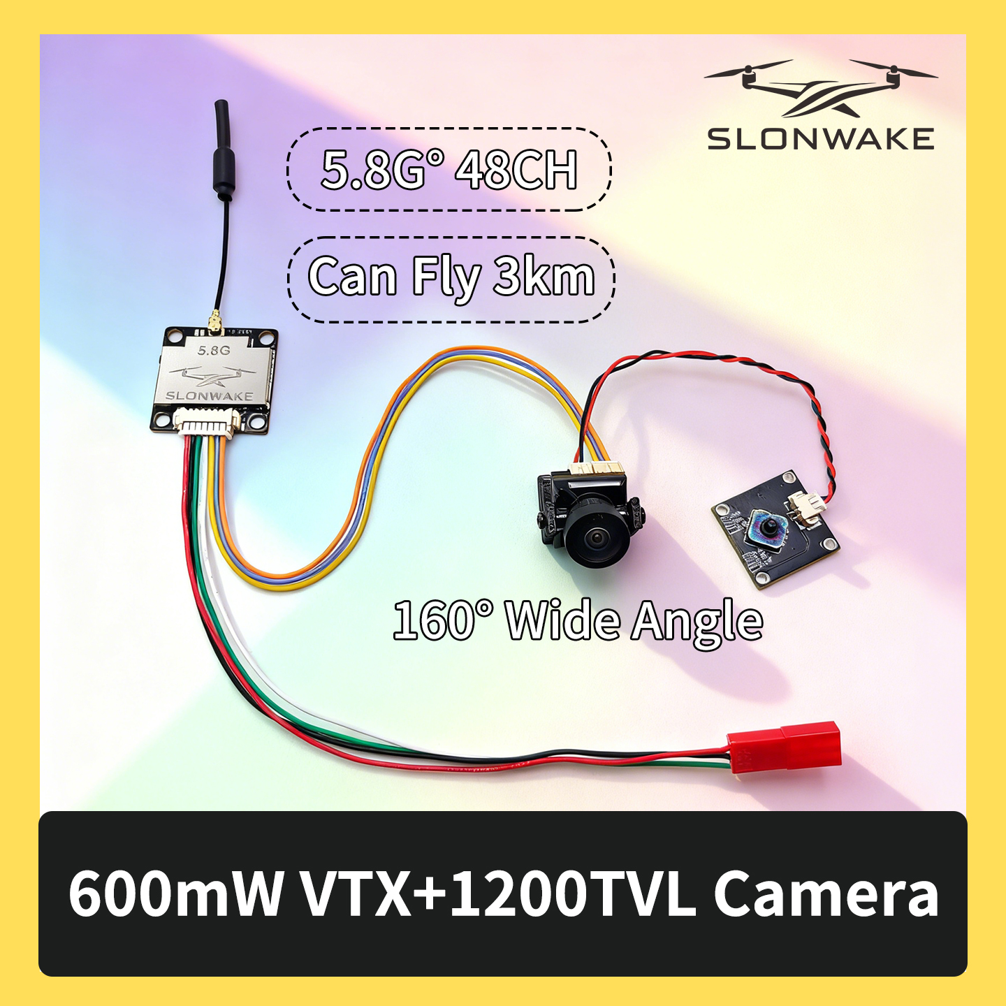SLONWAKE 5.8G 600mW 7-24V FPV  - Rc Airplane Drone review and price