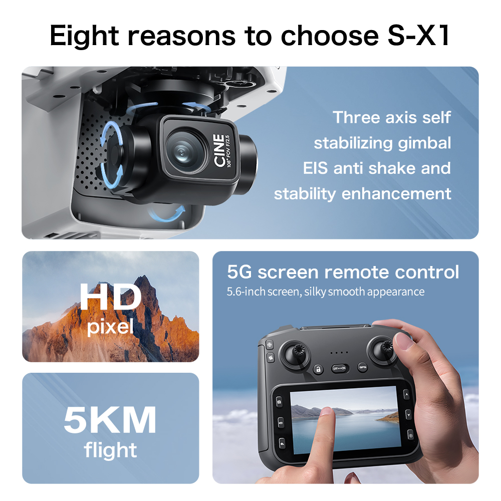 Lenovo S-X1 GPS Brushless FPV  - Drone X1 Rc review and price