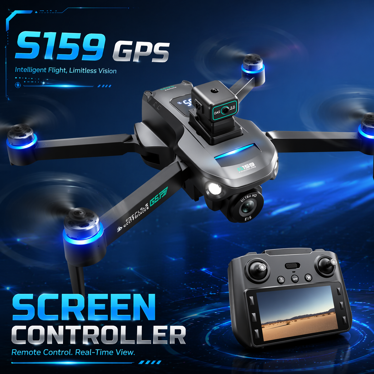 S159 Obstacle Avoidance Drone  - Drone Rc Gps S159 review and price