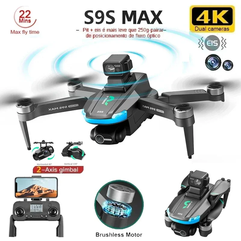 NEW S9S MAX MINI Drone 4K 2-Ax - Drone Rc Gps review and price