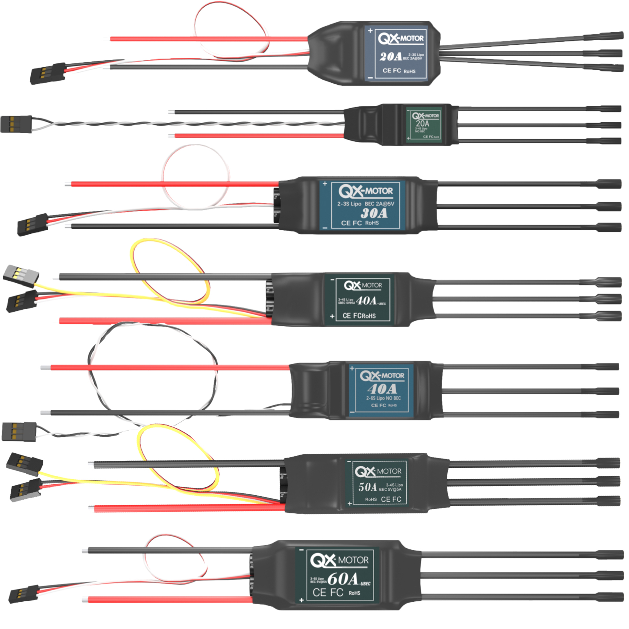 QX-MOTOR Brushless ESC series  - Drone Rc Y Series review and price