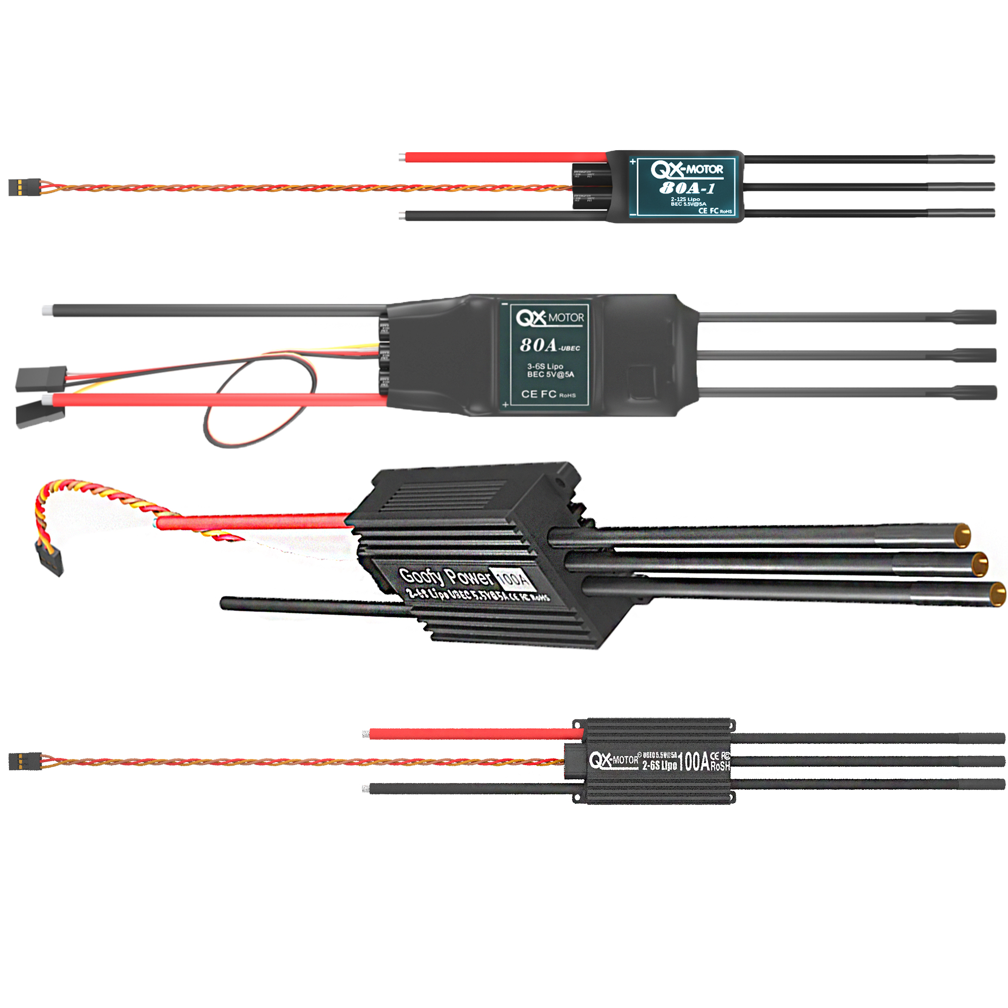 QX-MOTOR Brushless ESC series  - Drone Rc Y Series review and price