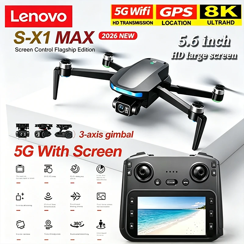 Lenovo S-X1 GPS Drone 4K HD Ca - Drone X1 Rc review and price