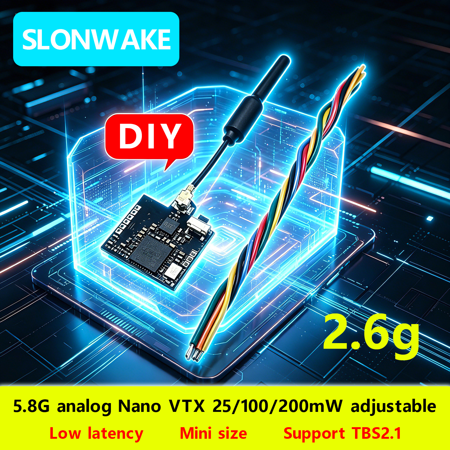SLONWAKE Nano 5.8G 48CH 200mW  - Rc Airplane Drone review and price