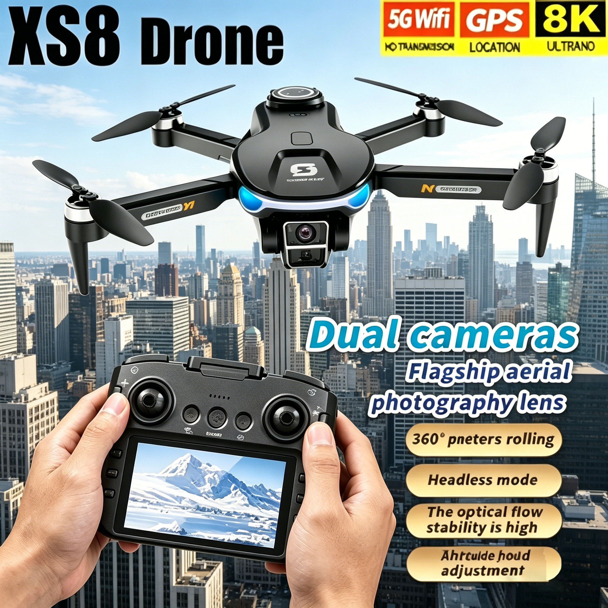 HD 8K Professional GPS Drone w - Drone Ae Rc review and price