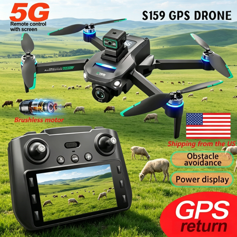 S159 GPS Drone 8K HD Dual Came - Drone Rc Gps S159 review and price