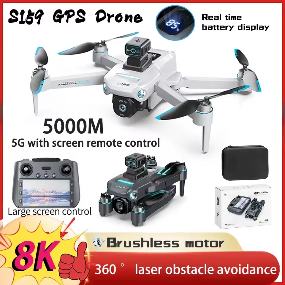 NEW S159 GPS 5G WiFi FPV with  - Drone Rc Gps S159 review and price
