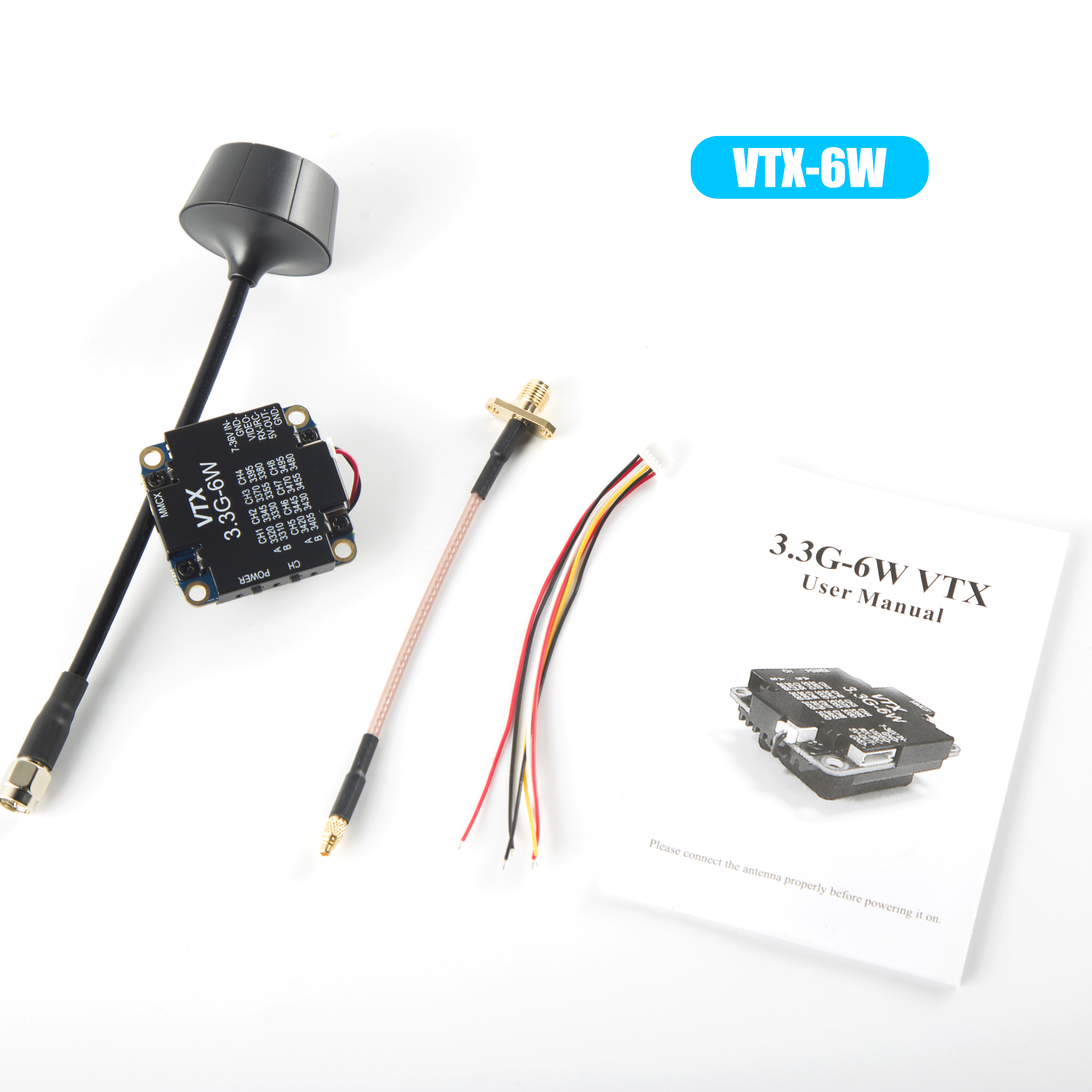 FPV Video Transmitter 3.3G 6W  - Rc Airplane Drone review and price