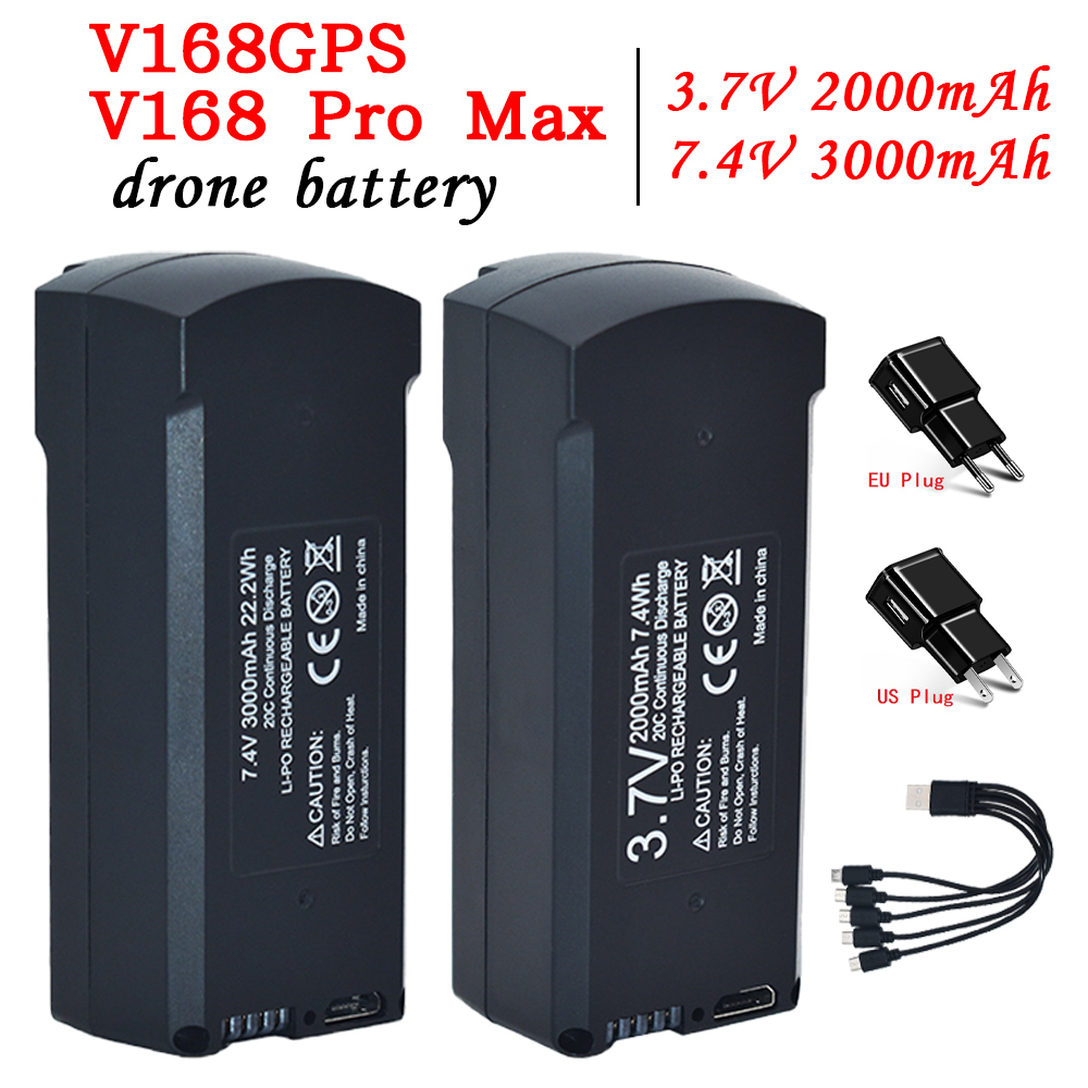 GPS V198 7.4V 3000mAh Battery  - Drone Rc Gps review and price