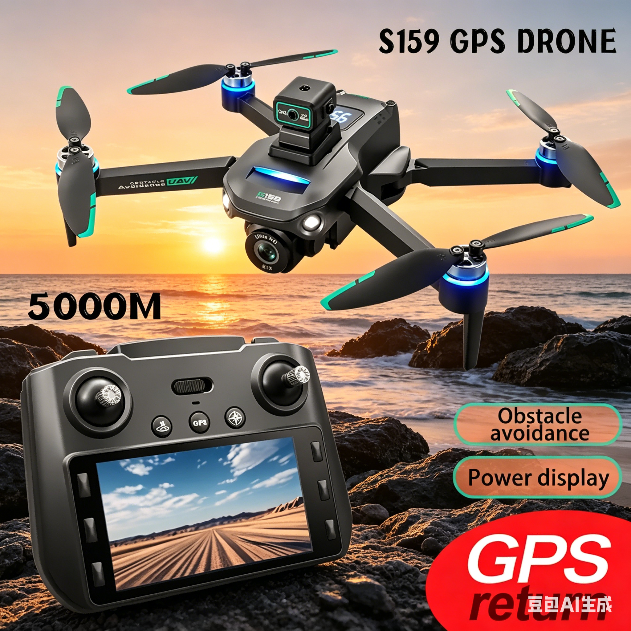 S159 GPS Drone 4K Profesional  - Drone Rc Gps review and price