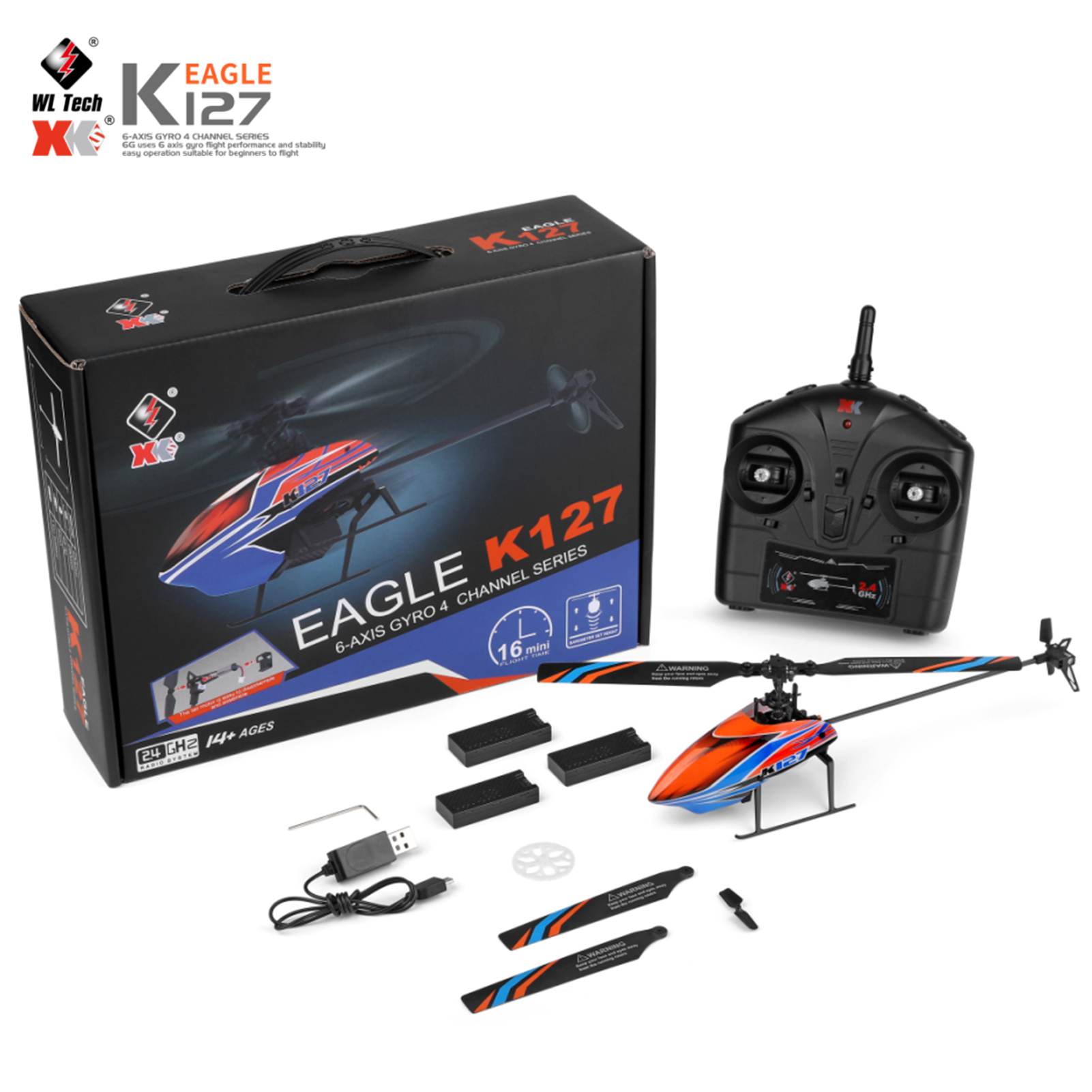 WLtoys XK K127 4CH 6-axis Gyro - Rc Helicopter Gyro review and price